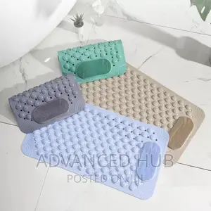 Bathroom Antislip Mat With Lazy Scrubber