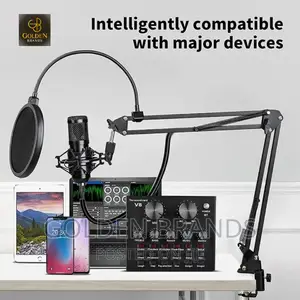 Professional BM800 Sound Card Set Audio Condenser Mic Studio