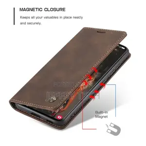 Samsung Galaxy S21 FE Caseme Flip Leather Case Wallet - Coff