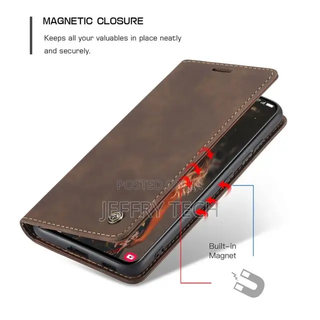 Samsung Galaxy S21 FE Caseme Flip Leather Case Wallet - Coff