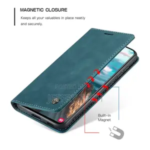 Samsung Galaxy S21 FE Flip Leather Case Card Wallet - Blue