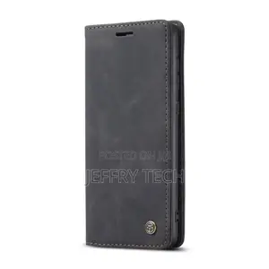 Samsung Galaxy S21 FE Flip Leather Card Slot Wallet - Black