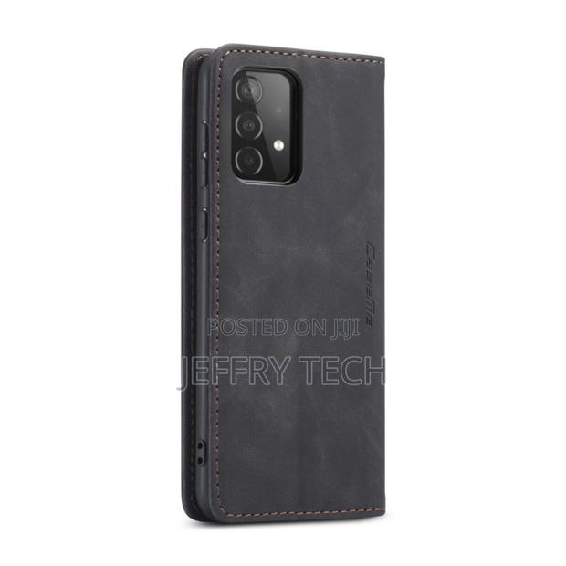 Samsung Galaxy A52 5G / 4G Flip Leather Case With Holder BLK