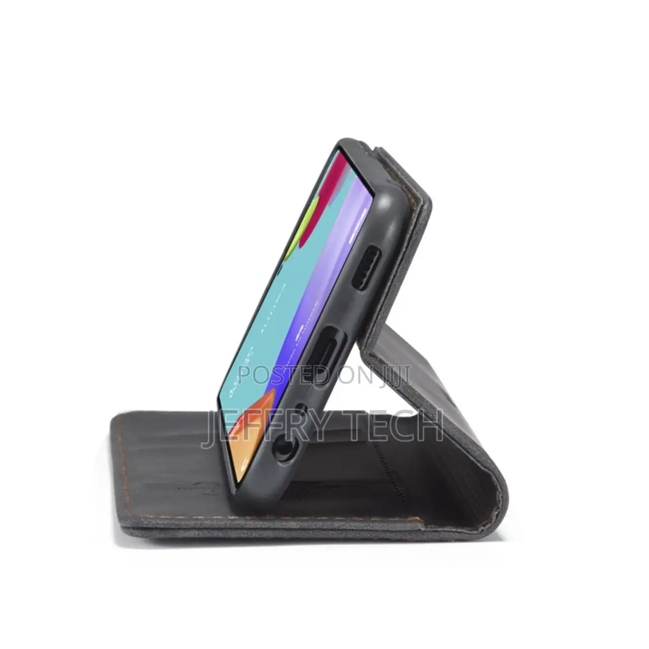 Samsung Galaxy A52 5G / 4G Flip Leather Case With Holder BLK