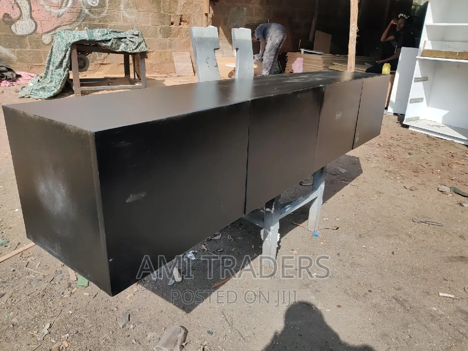 Black Luxury Floating Tv Stand