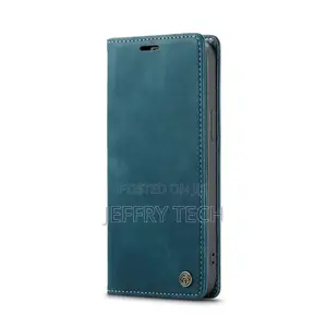 iPhone 12 / 12 Pro Flip Leather Case With Card Slot Blue