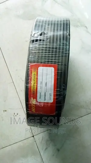 Speaker Cable 2.5mm X 100 Meters Black Flex