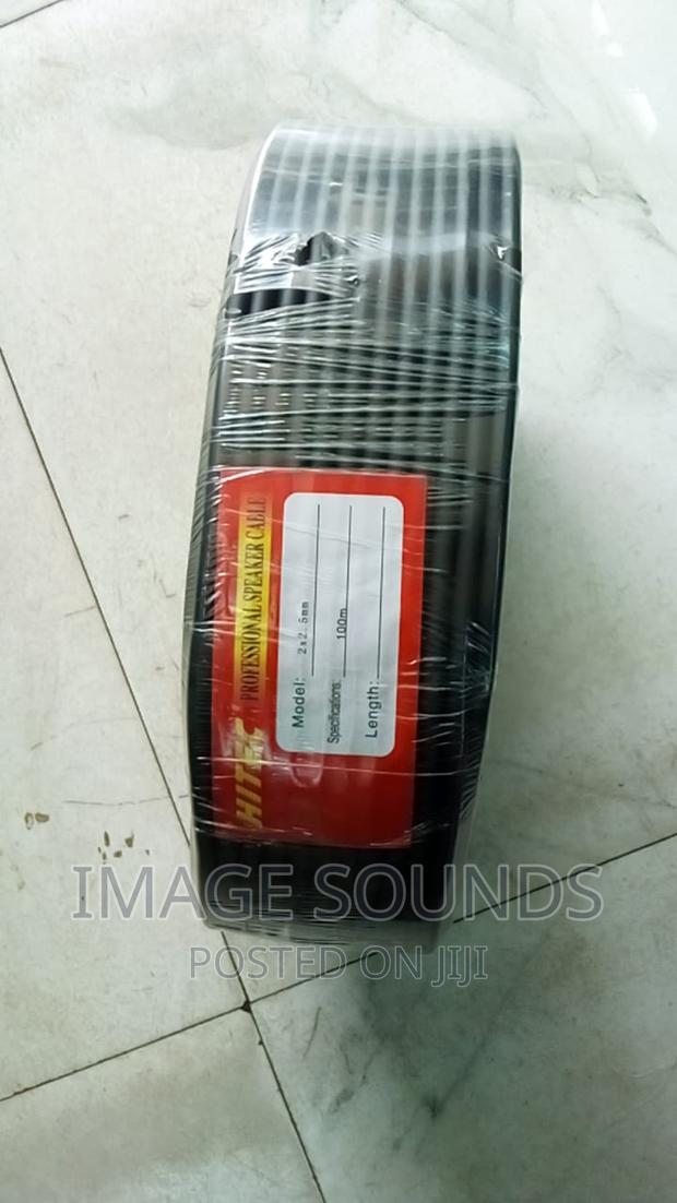 Speaker Cable 2.5mm X 100 Meters Black Flex - main view