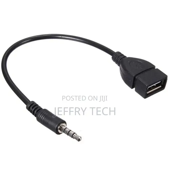 3.5mm Male Audio AUX Jack to USB 2.0 Type a Female OTG Conve
