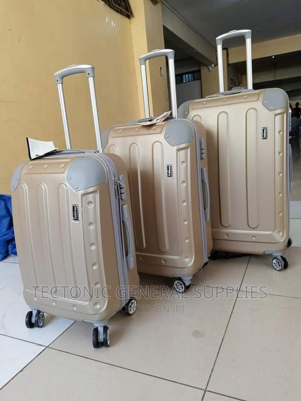 3 in 1 Plastic Suitcases Set -Different Colours - main view