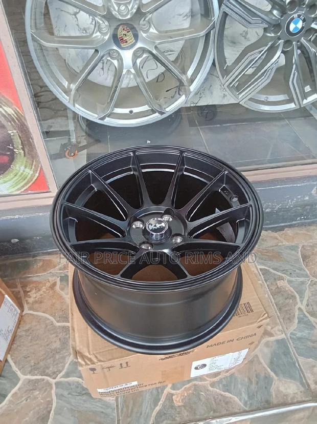 Rims Size 15/4/100 Plain Black Offset 8.25 - thumbnail 2