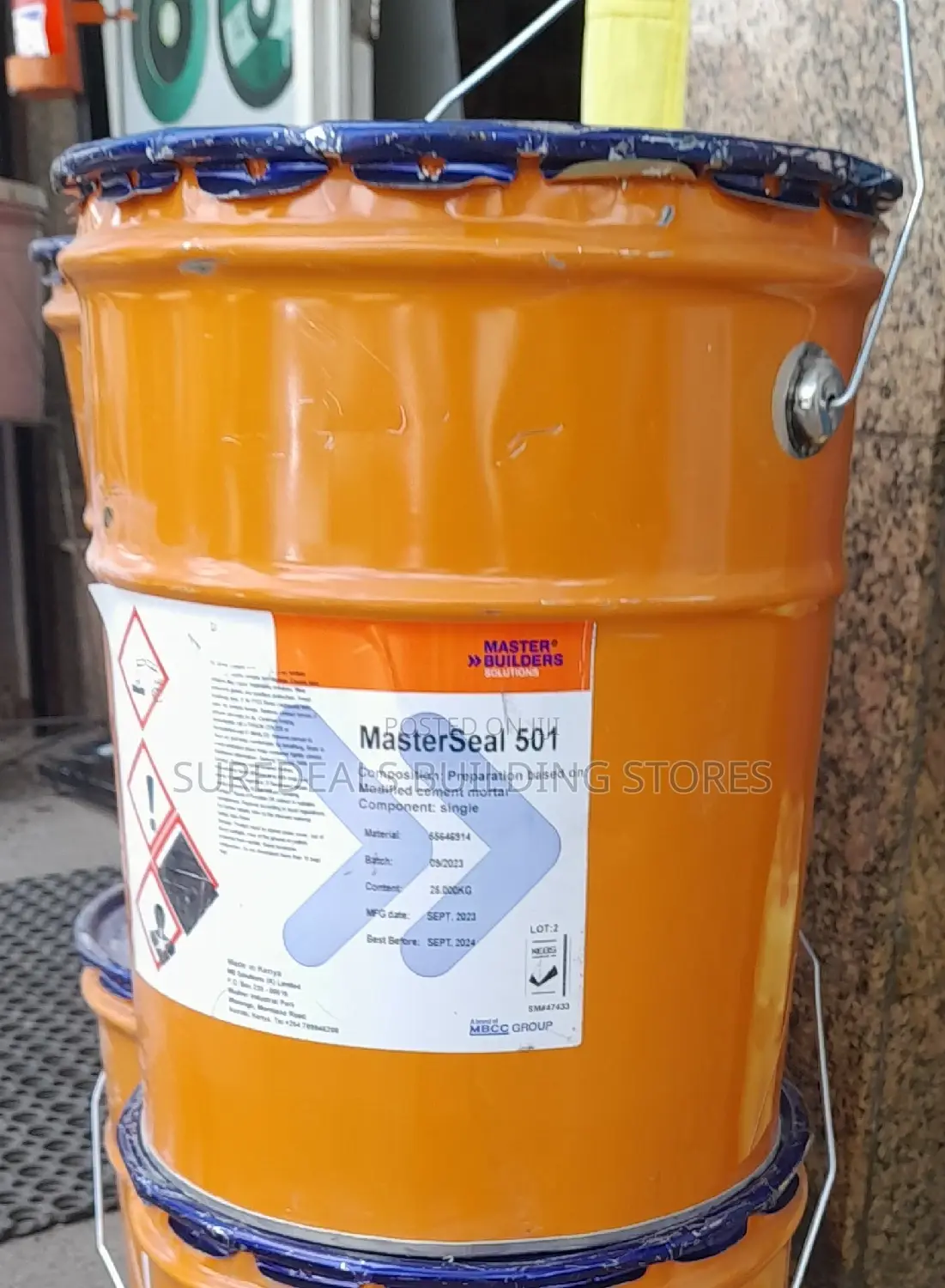 Masterseal 501 -Waterproofing for Concrete Tanks