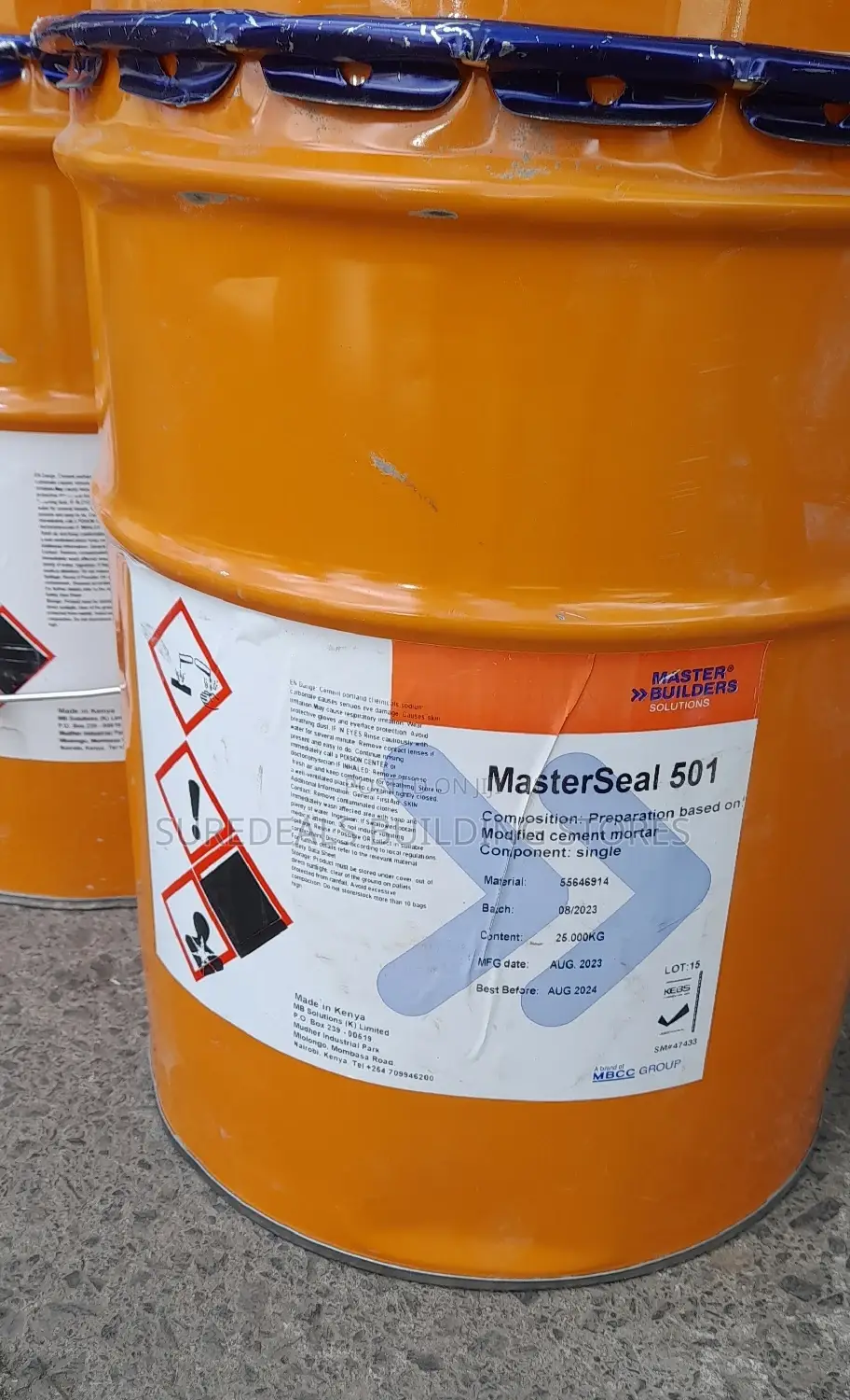 Masterseal 501 -Waterproofing for Concrete Tanks