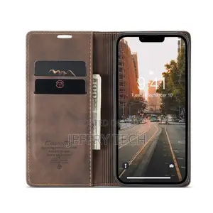 iPhone 14 Caseme-013 Multifunctional Retro Frosted Leather P