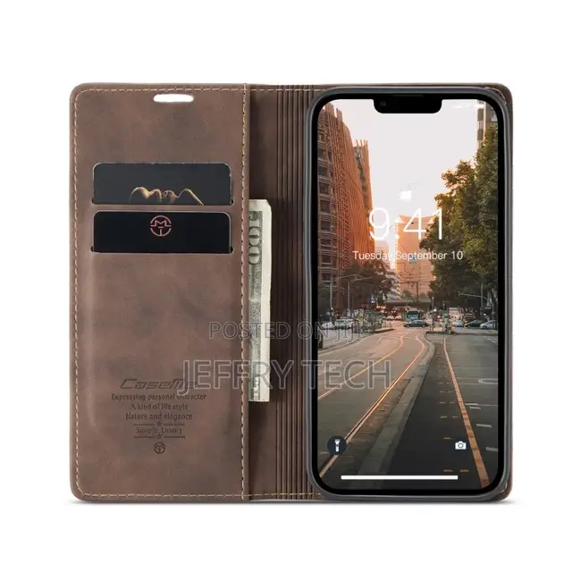 iPhone 14 Caseme-013 Multifunctional Retro Frosted Leather P