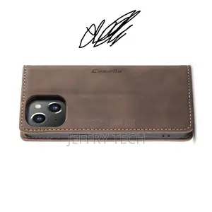 iPhone 14 Caseme-013 Multifunctional Retro Frosted Leather P
