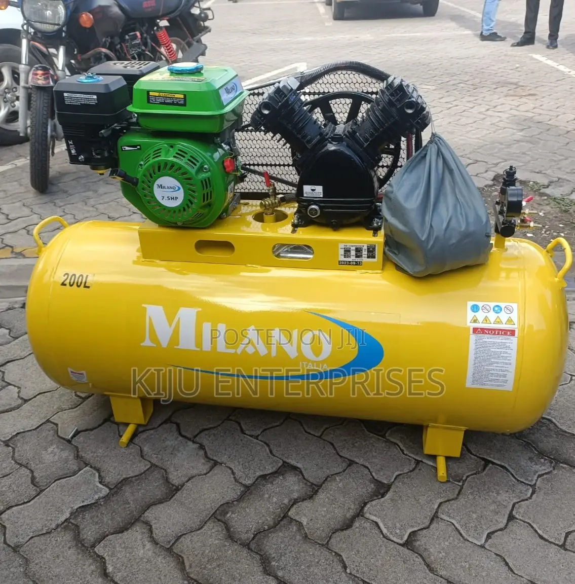 Air Compressor 200litres Milano Available