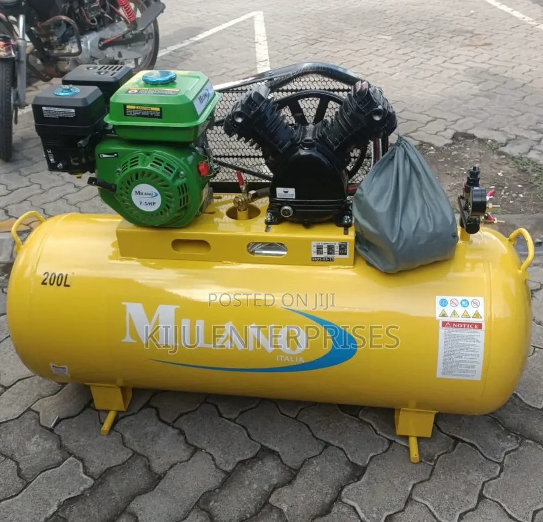 Air Compressor 200litres Milano Available