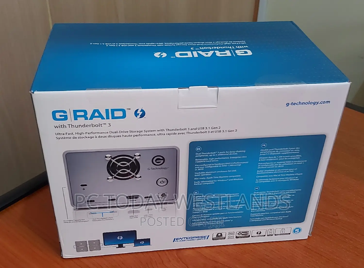 G-Technology 20tb G-Raid W/ Thunderbolt 3, Usb-C Usb 3.1 Gen