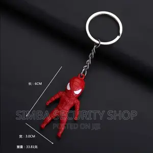 Spider Man Keychain Keyholder Metal Full Body Pendant Doll