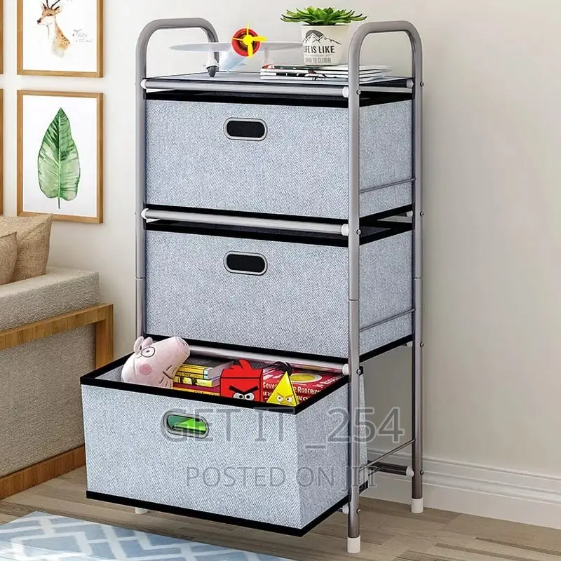 Multi Purpose Storage Rack With Drawers