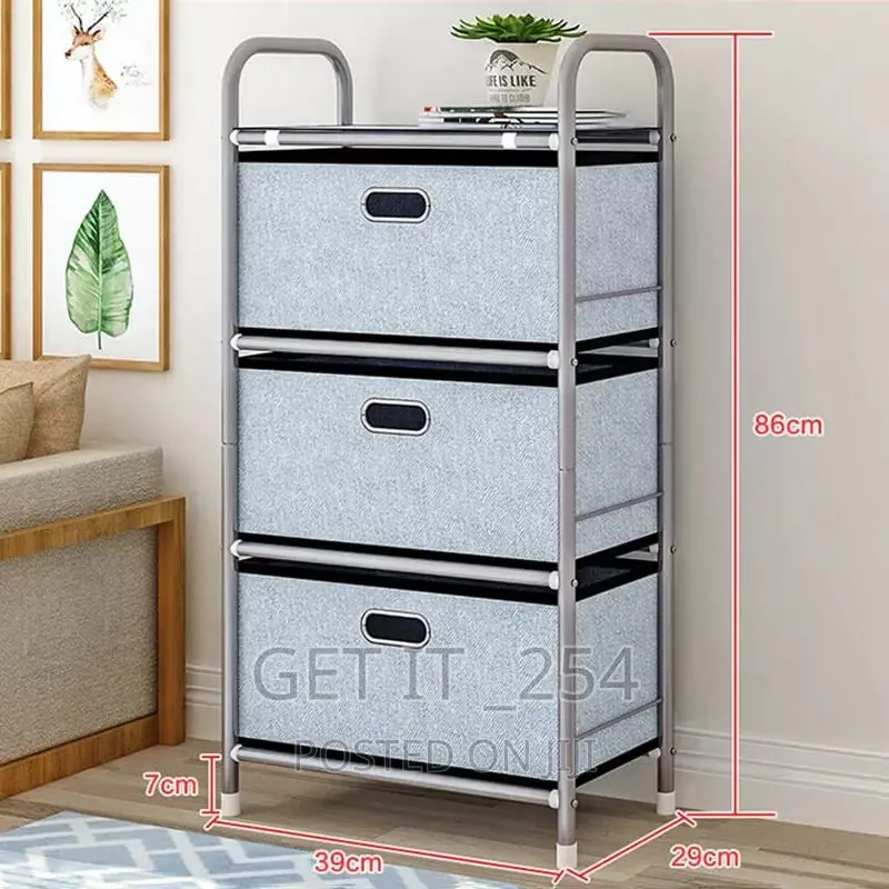 Multi Purpose Storage Rack With Drawers