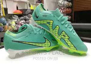 Green Nike Mercurial Air Zoom Football Boots