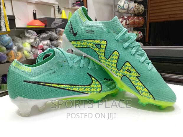Green Nike Mercurial Air Zoom Football Boots