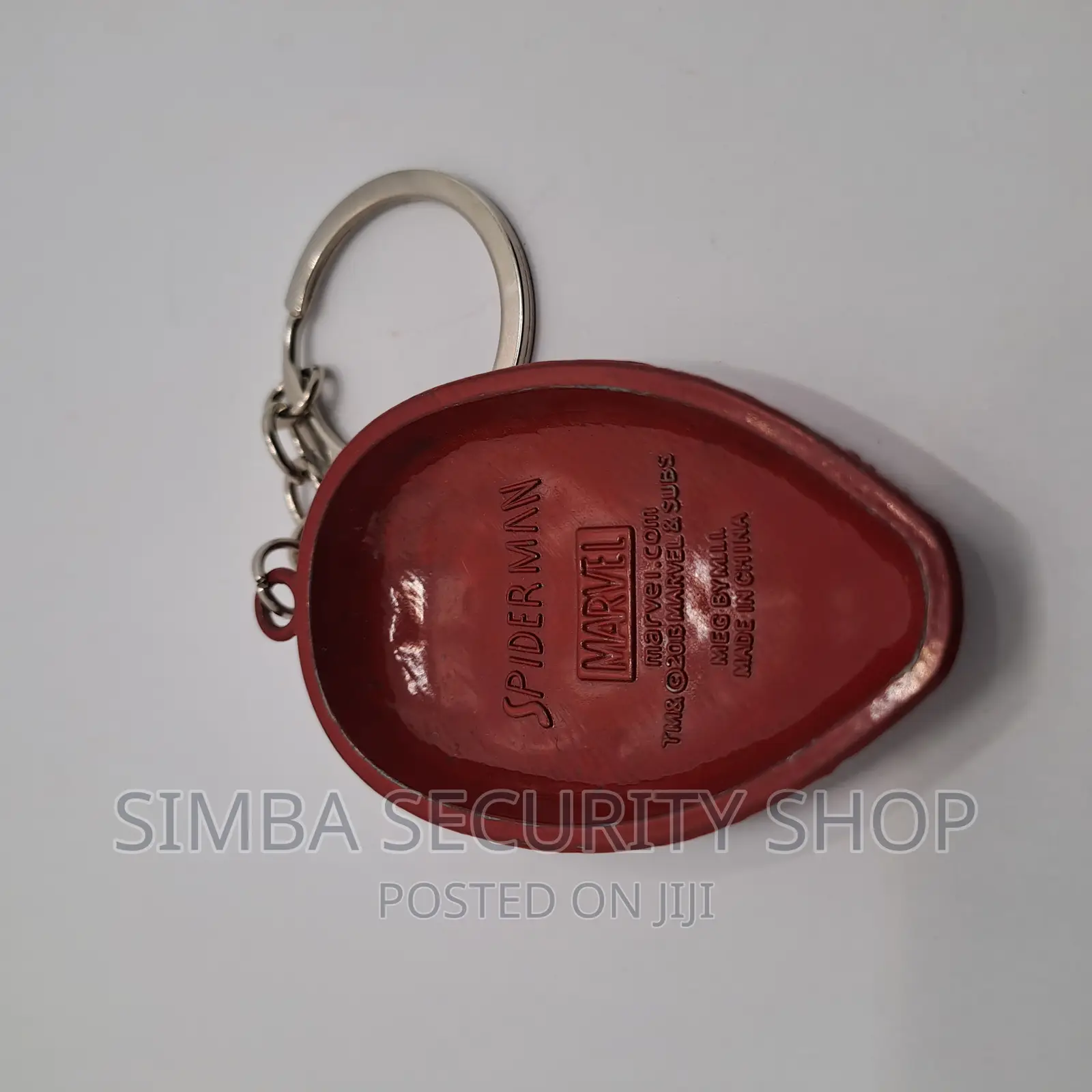 Spider Man Head Keychain Keyholder Metal Key Ring Pendant