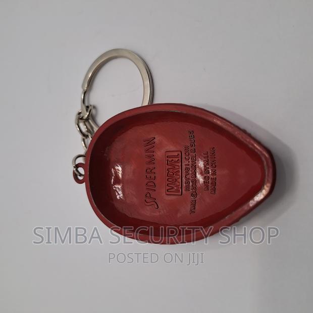 Spider Man Head Keychain Keyholder Metal Key Ring Pendant - thumbnail 6