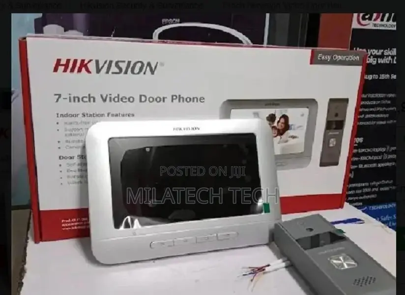 <>7 Inch Hikvision Video Door Bell,.