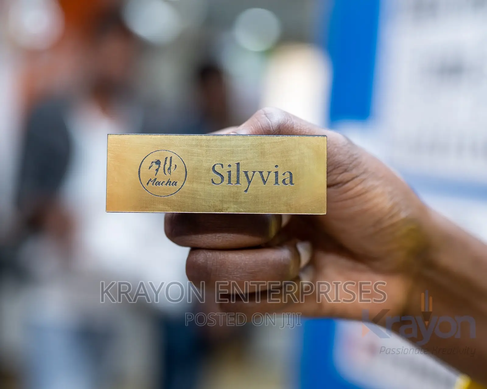 Golden Engraved Nametags
