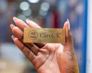Golden Engraved Nametags