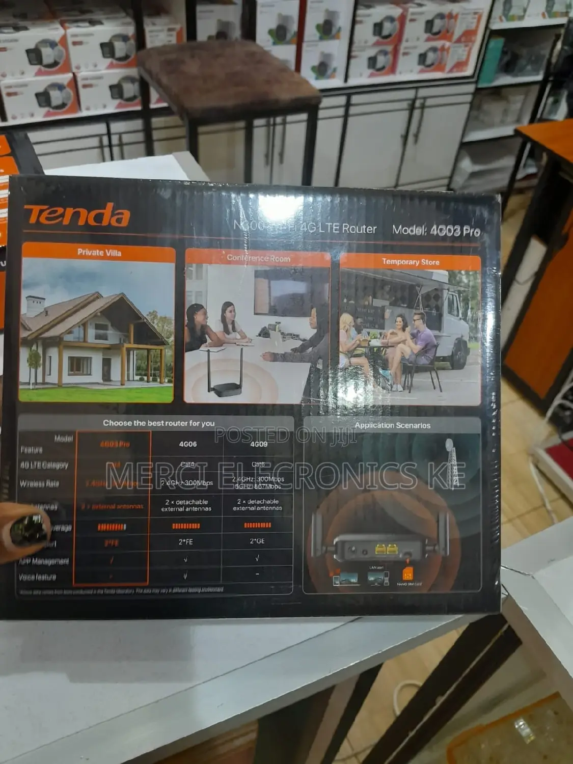 Tenda 4G LTE CAT 4, 300 MBPS Router | 4G03 Pro