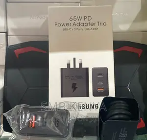 Samsung 65 W PD Power Adopter Trio With Type C to C Cable