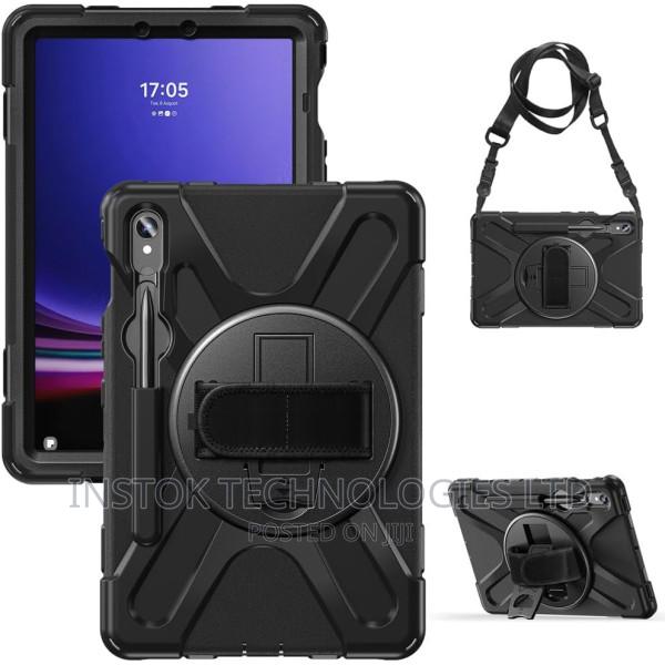 Samsung Galaxy Tab S8/S9 Ultra 3 in 1 Shockproof Case +Strap - main view