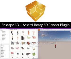 Enscape 3D + Assetslibrary 3D Render Plugin - main view