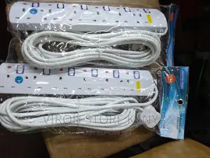 2pcs Power Socket Extension 6ports 10m Electrical Cable