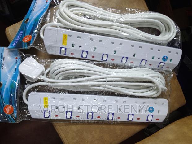 2pcs Power Socket Extension 6ports 10m Electrical Cable - thumbnail 4