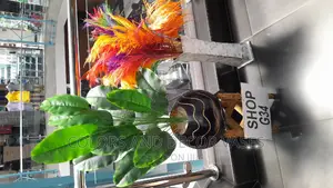 Plant Artificial With Calabash and Pebble Stones