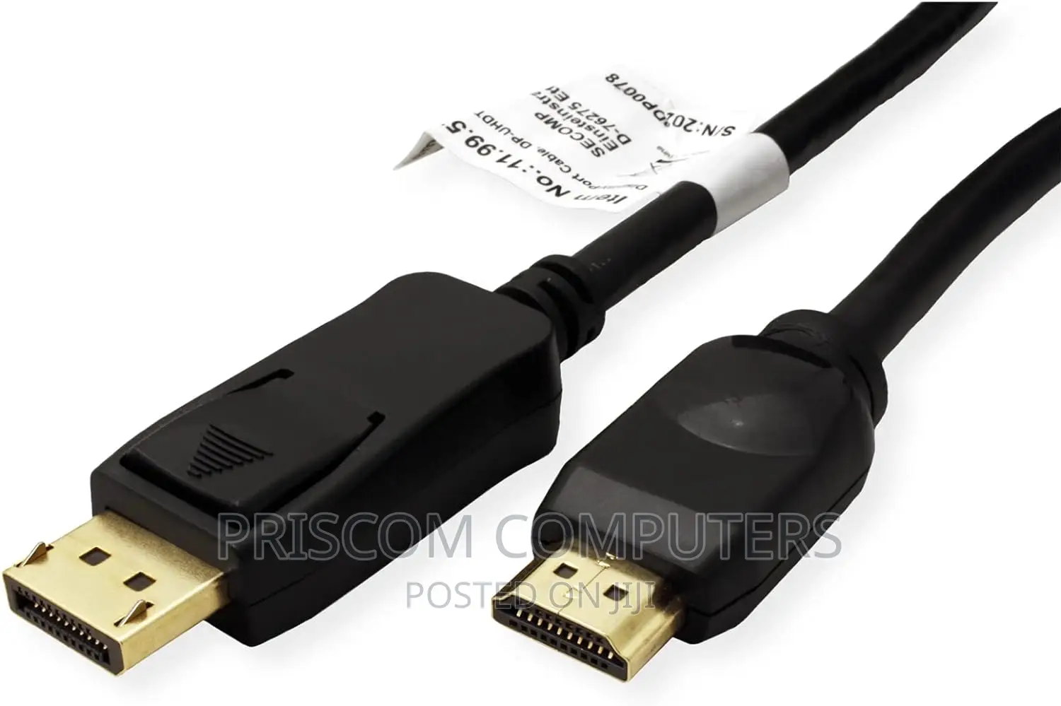 Displayport to Displayport Cable 1.8m
