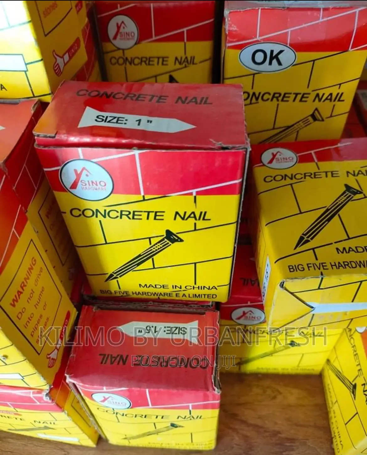 50 Kg Ordinary Nails All Sizes.