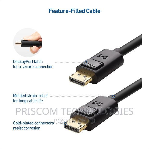 High Quality Displayport to Display Port Cable - thumbnail 2