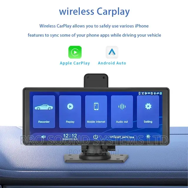 2 in 1 Dashcam With Apple Carplay Android Auto