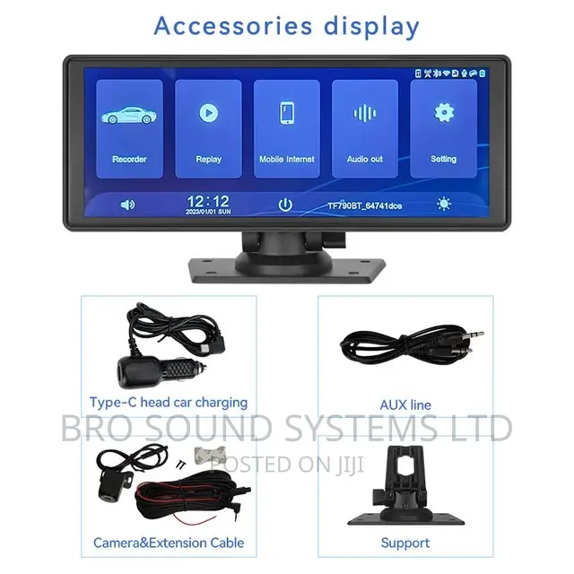 2 in 1 Dashcam With Apple Carplay Android Auto