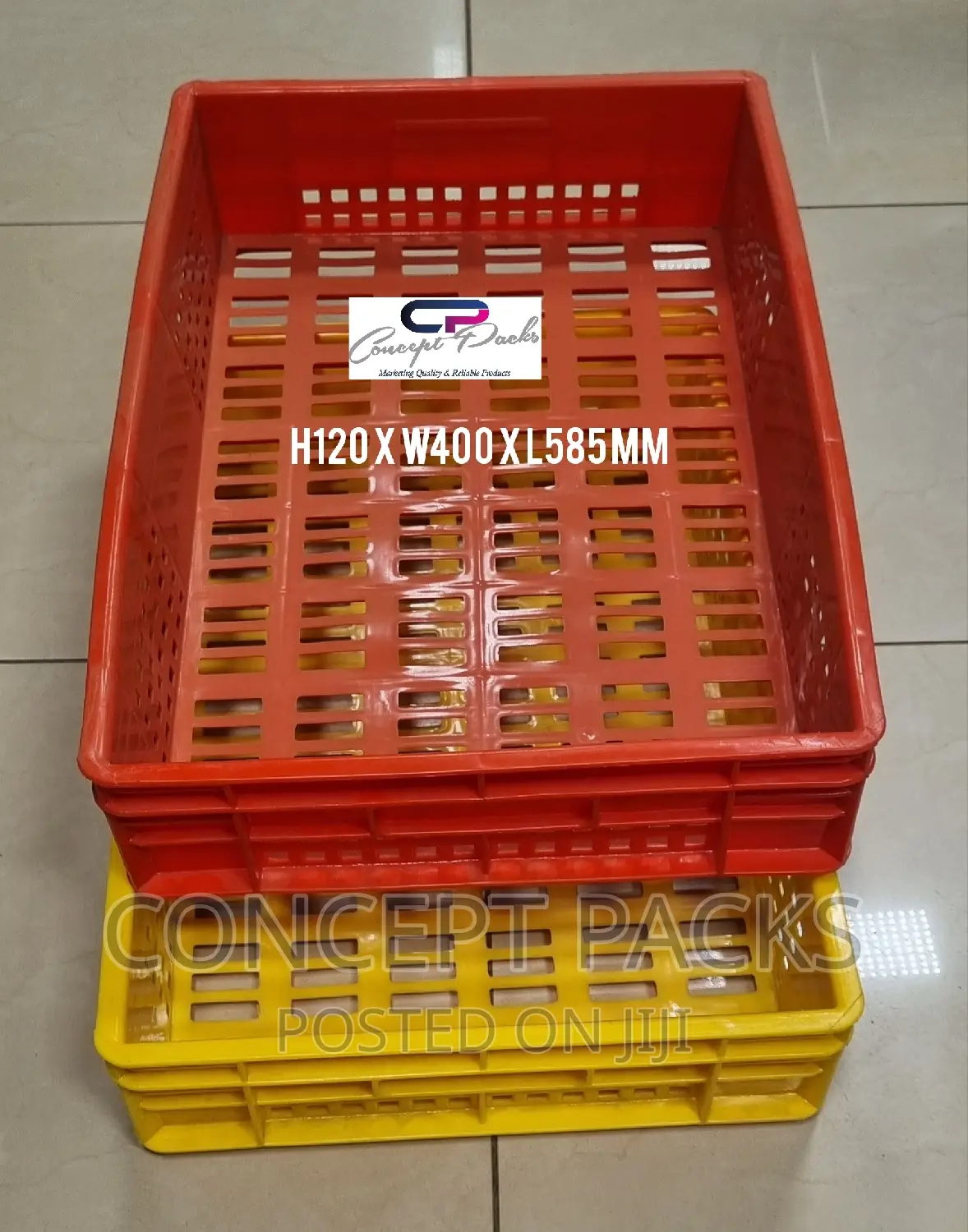 Multipurpose Plastic Crate - Half Crate Perforated