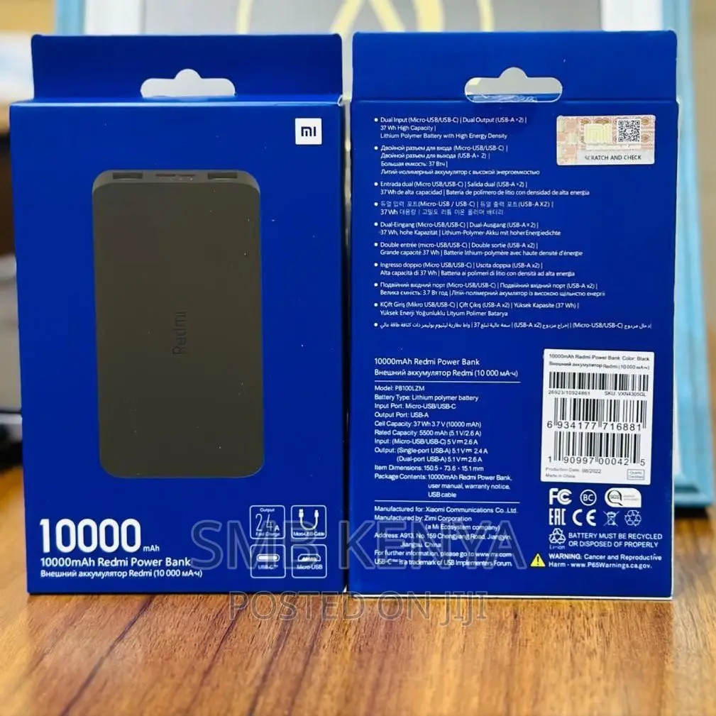 Original Mi Power Bank 10,000 Mah