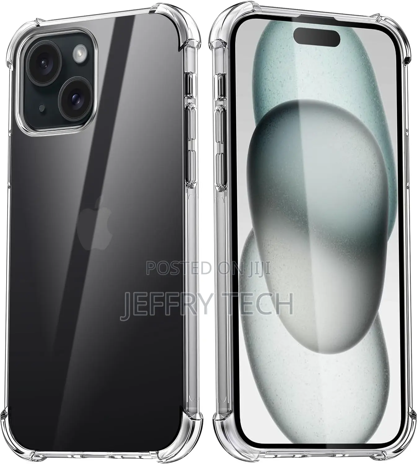 For iPhone 15 Clear Case Shockproof Phone Cover Protective P