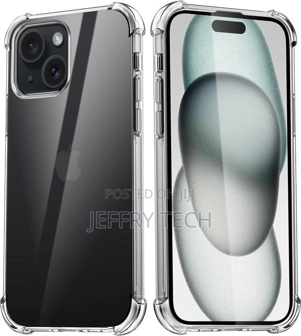 For iPhone 15 Clear Case Shockproof Phone Cover Protective P