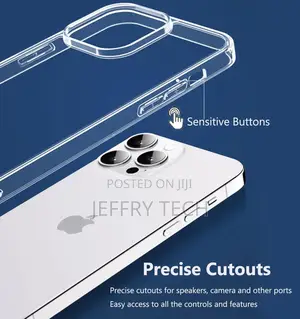 Clear Case for iPhone 15 Pro Case Protective Shockproof Slim